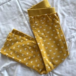 Toddler bow jeggings